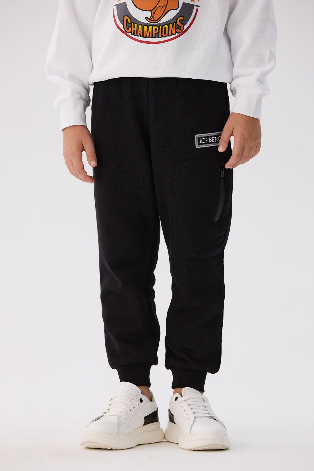 Boy Anthracite Tracksuit Bottom - BgStore