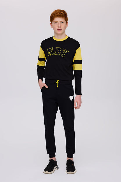 Boy Anthracite Tracksuit Bottom
