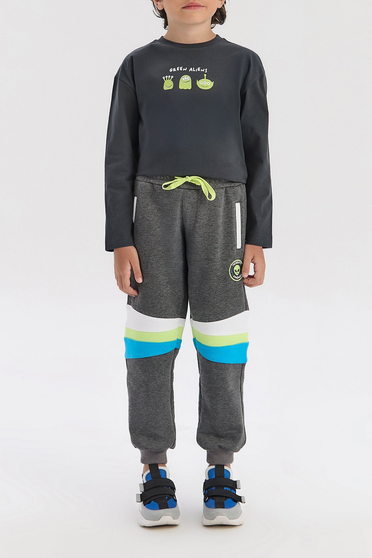 Boy Anthracite Tracksuit Bottom