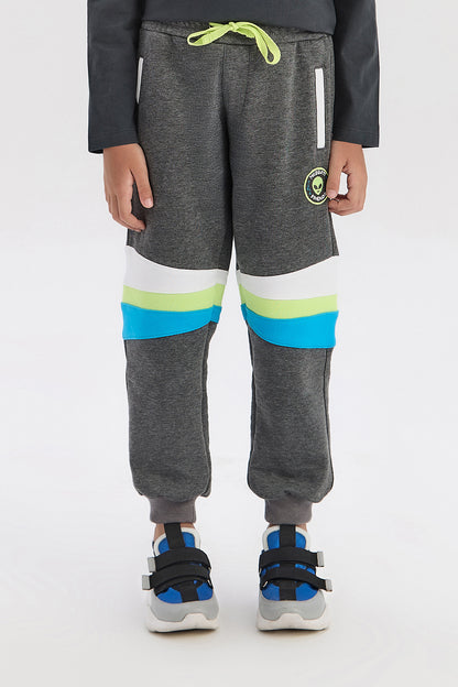 Boy Anthracite Tracksuit Bottom