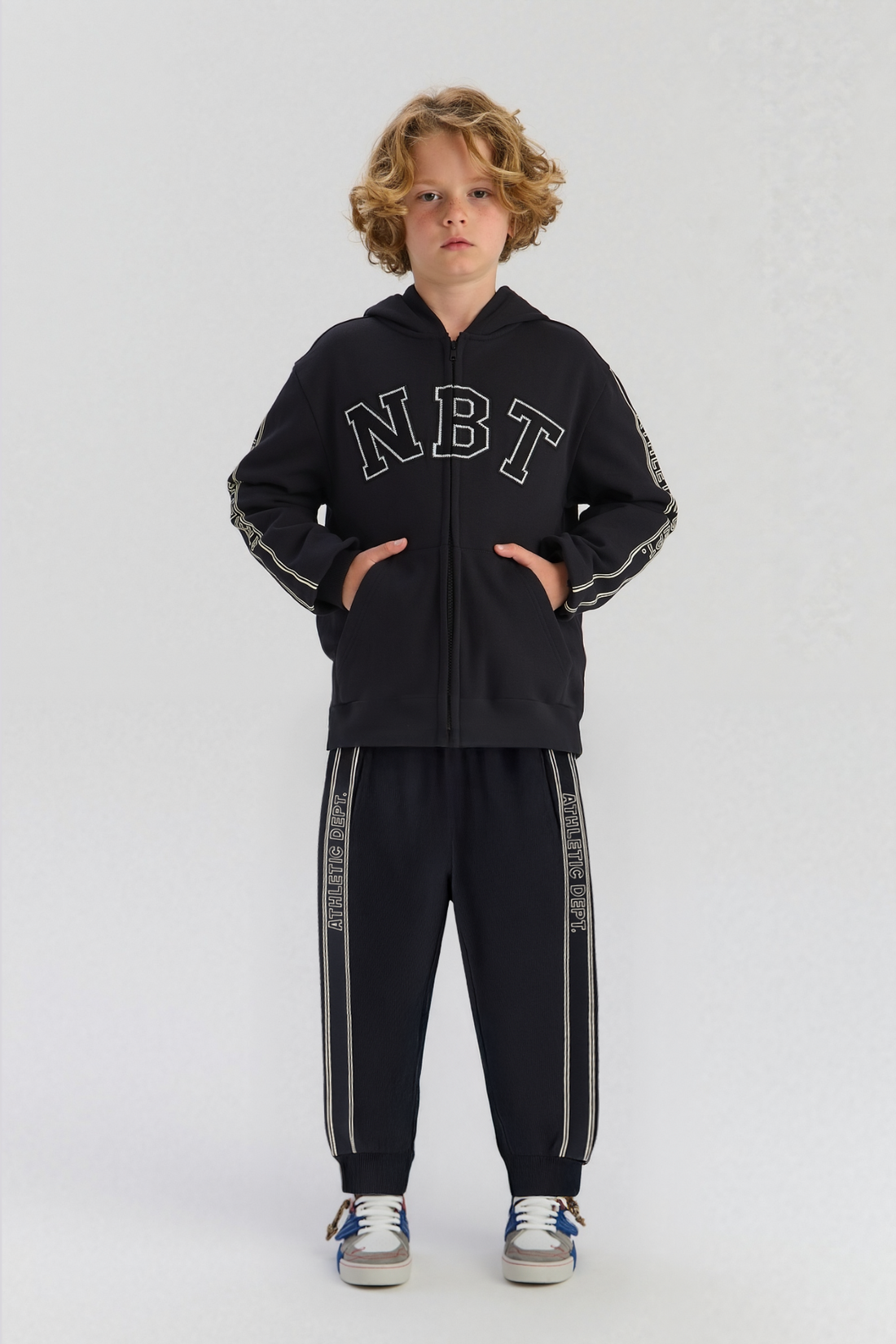 Boy Anthracite Tracksuit Bottom