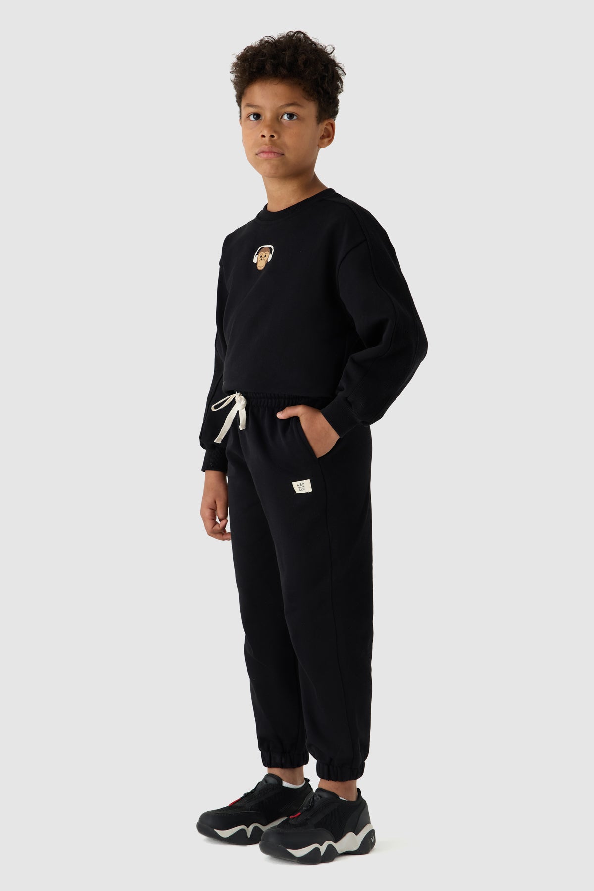 Boy Anthracite Tracksuit Bottom