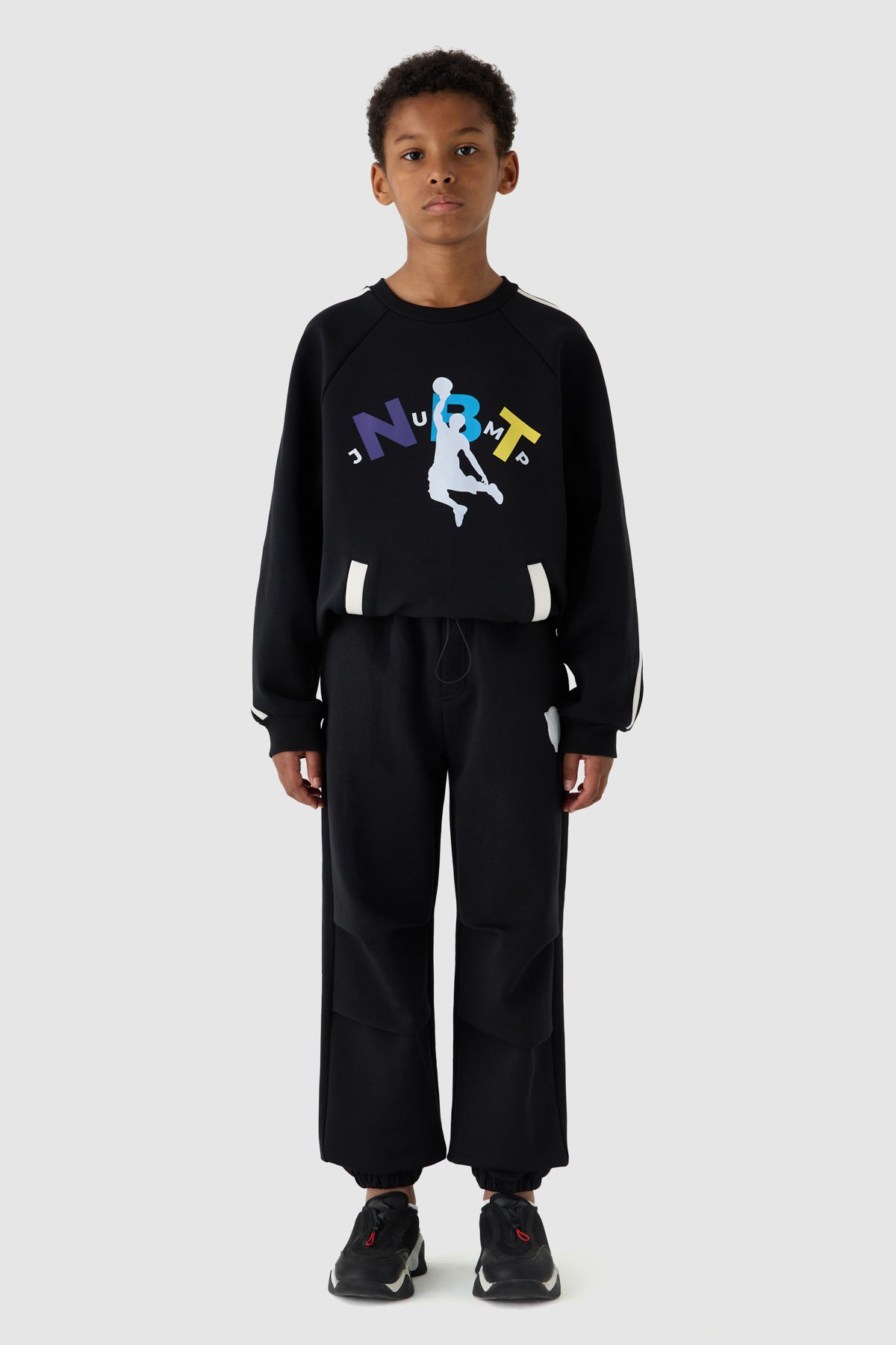 Boy Anthracite Tracksuit Bottom