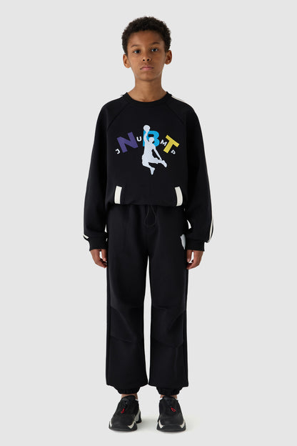 Boy Anthracite Tracksuit Bottom