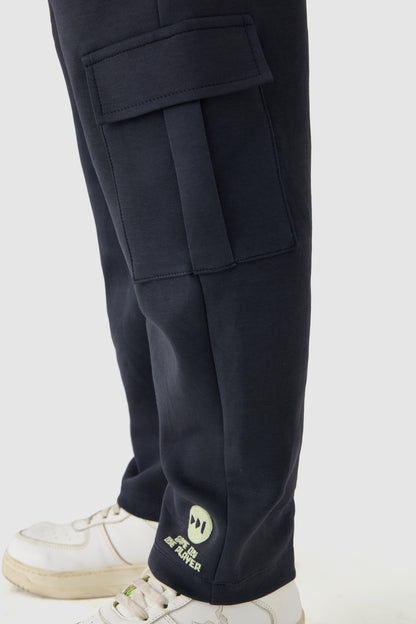 Boy Anthracite Tracksuit Bottom