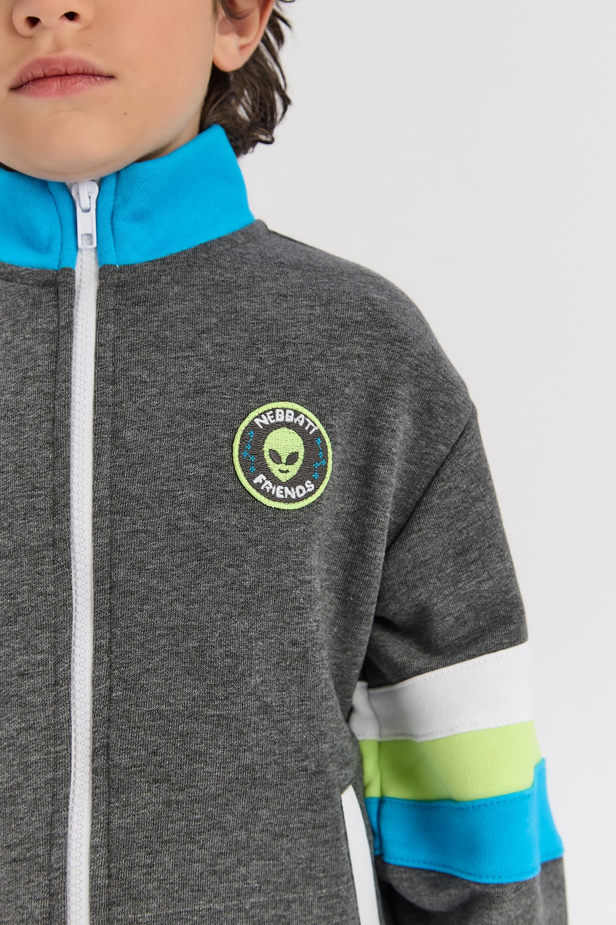 Boy Anthracite Tracksuit Top