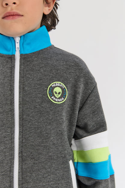 Boy Anthracite Tracksuit Top