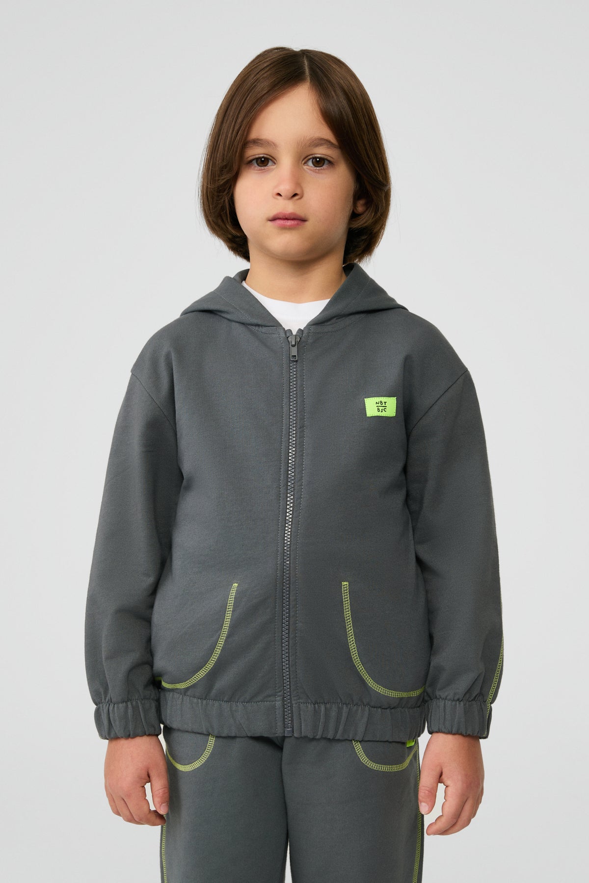 Boy Anthracite Tracksuit Top