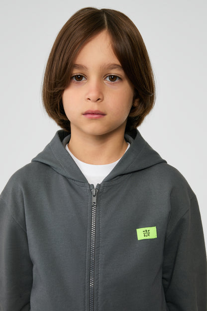 Boy Anthracite Tracksuit Top