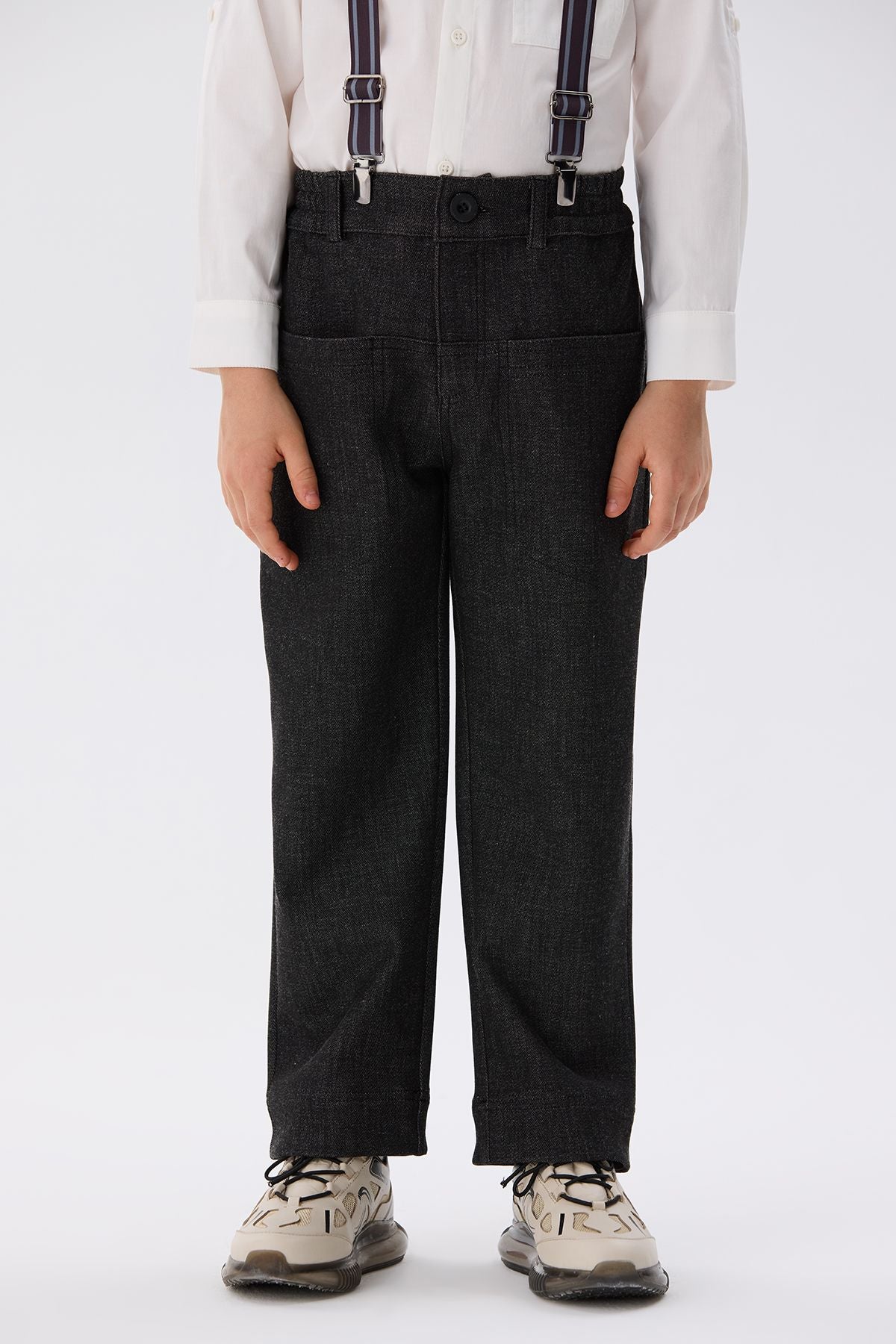 Boy Anthracite Trousers - BgStore