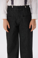 Boy Anthracite Trousers - BgStore