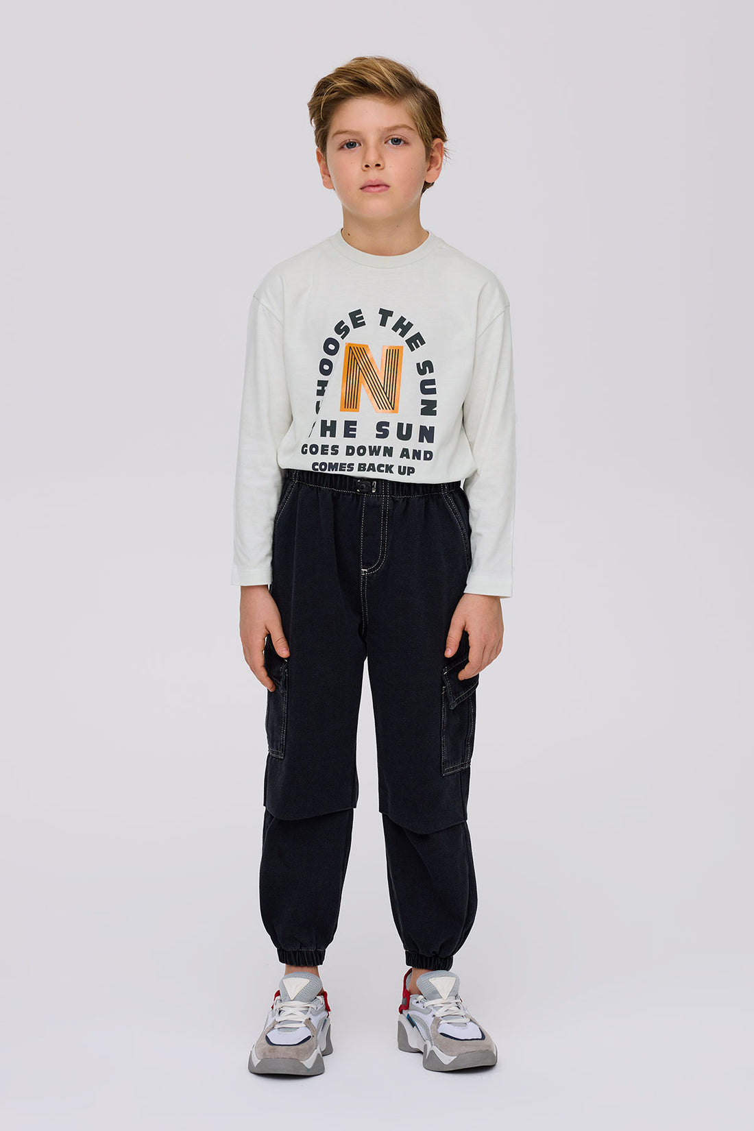Boy Anthracite Trousers