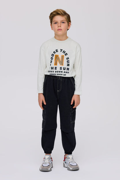 Boy Anthracite Trousers
