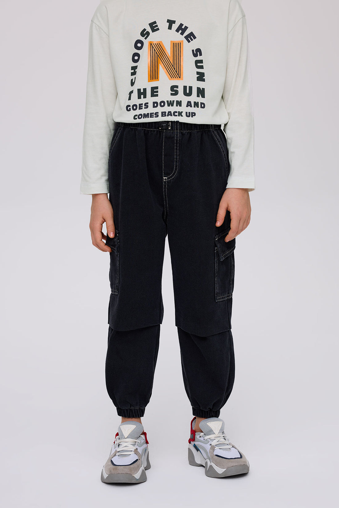 Boy Anthracite Trousers