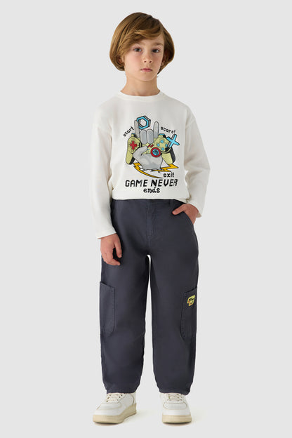 Boy Anthracite Trousers