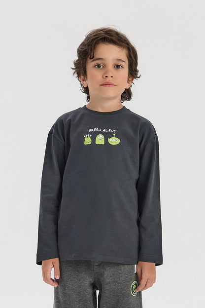 Boy Anthracite Tshirt