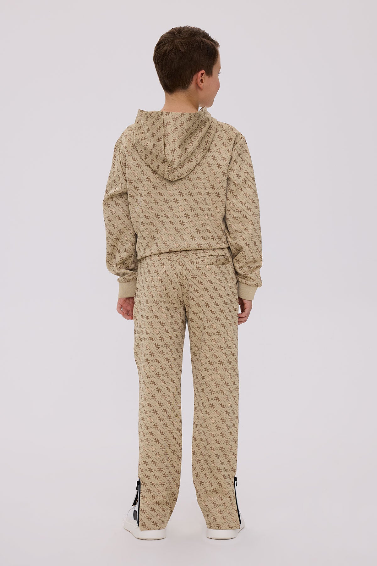 Boy Beige Tracksuit Bottom
