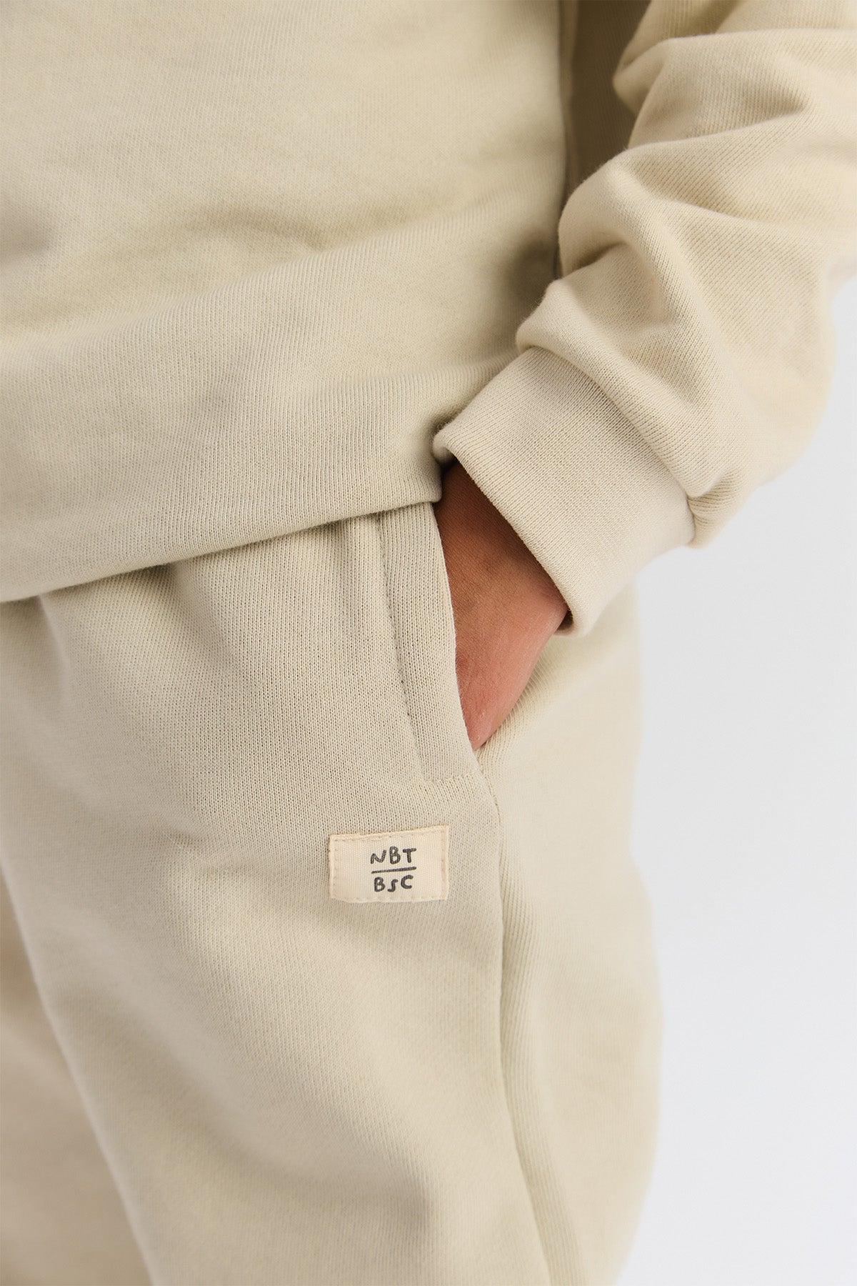 Boy Beige Tracksuit Bottom