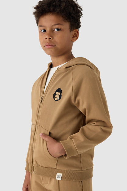 Boy Beige Tracksuit Set
