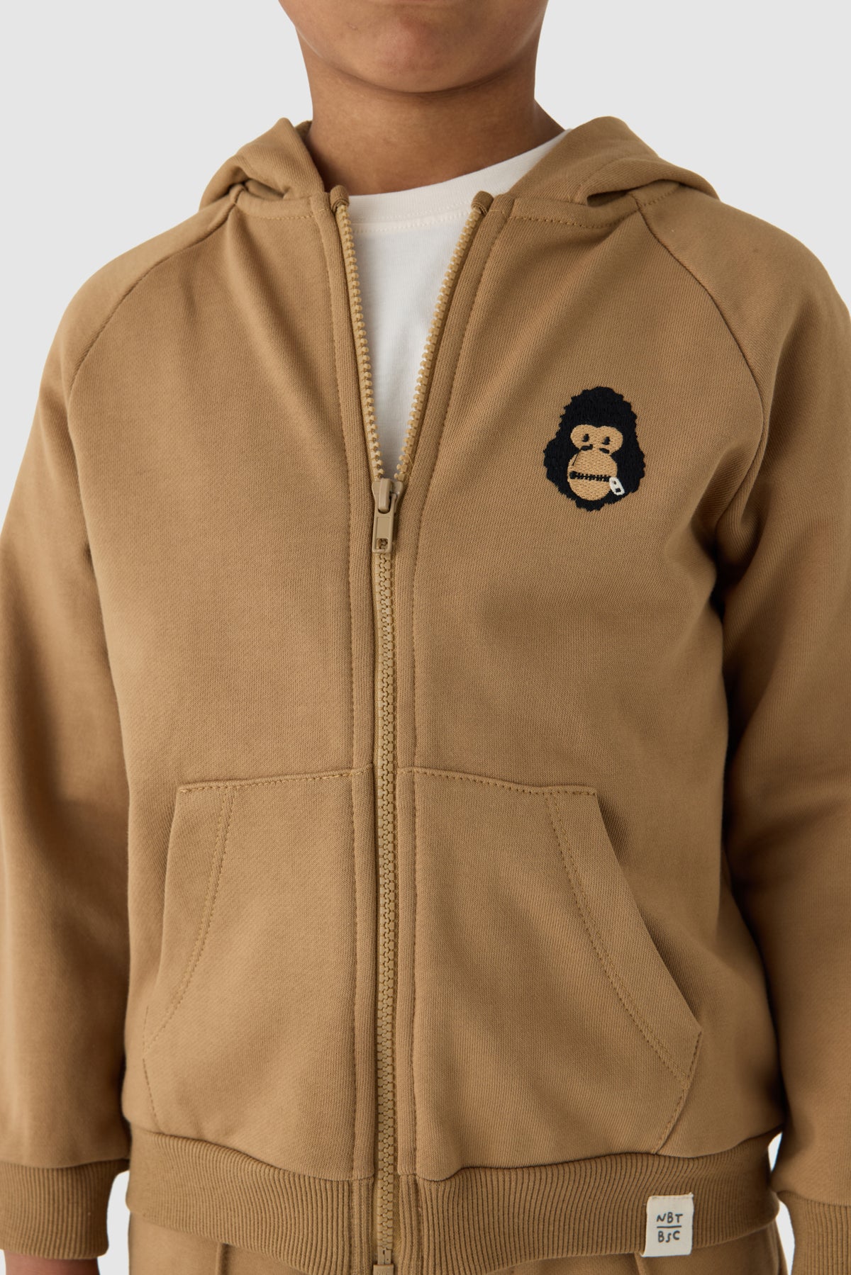 Boy Beige Tracksuit Set