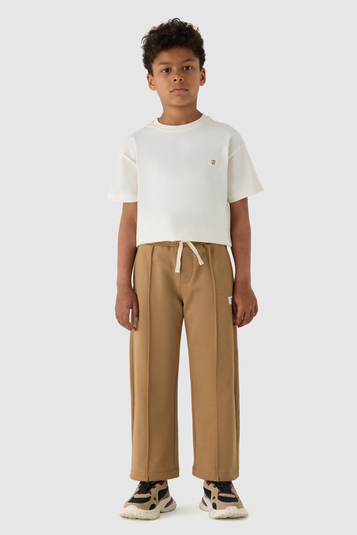 Boy Beige Tracksuit Set