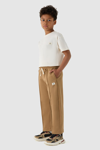 Boy Beige Tracksuit Set