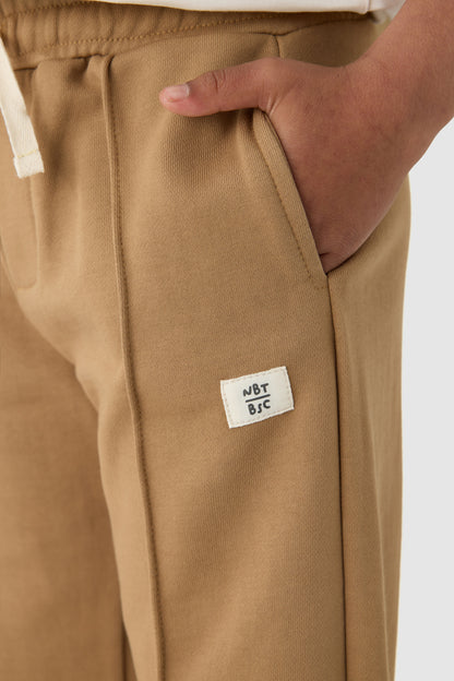 Boy Beige Tracksuit Set