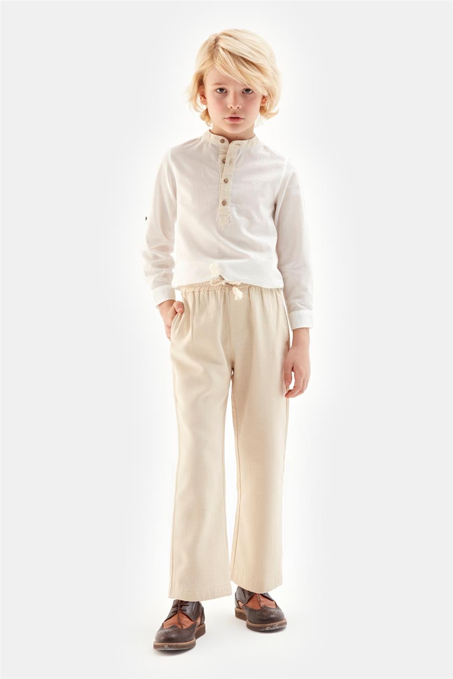 Boy Beige Trousers - BgStore