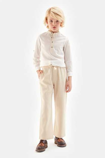 Boy Beige Trousers - BgStore