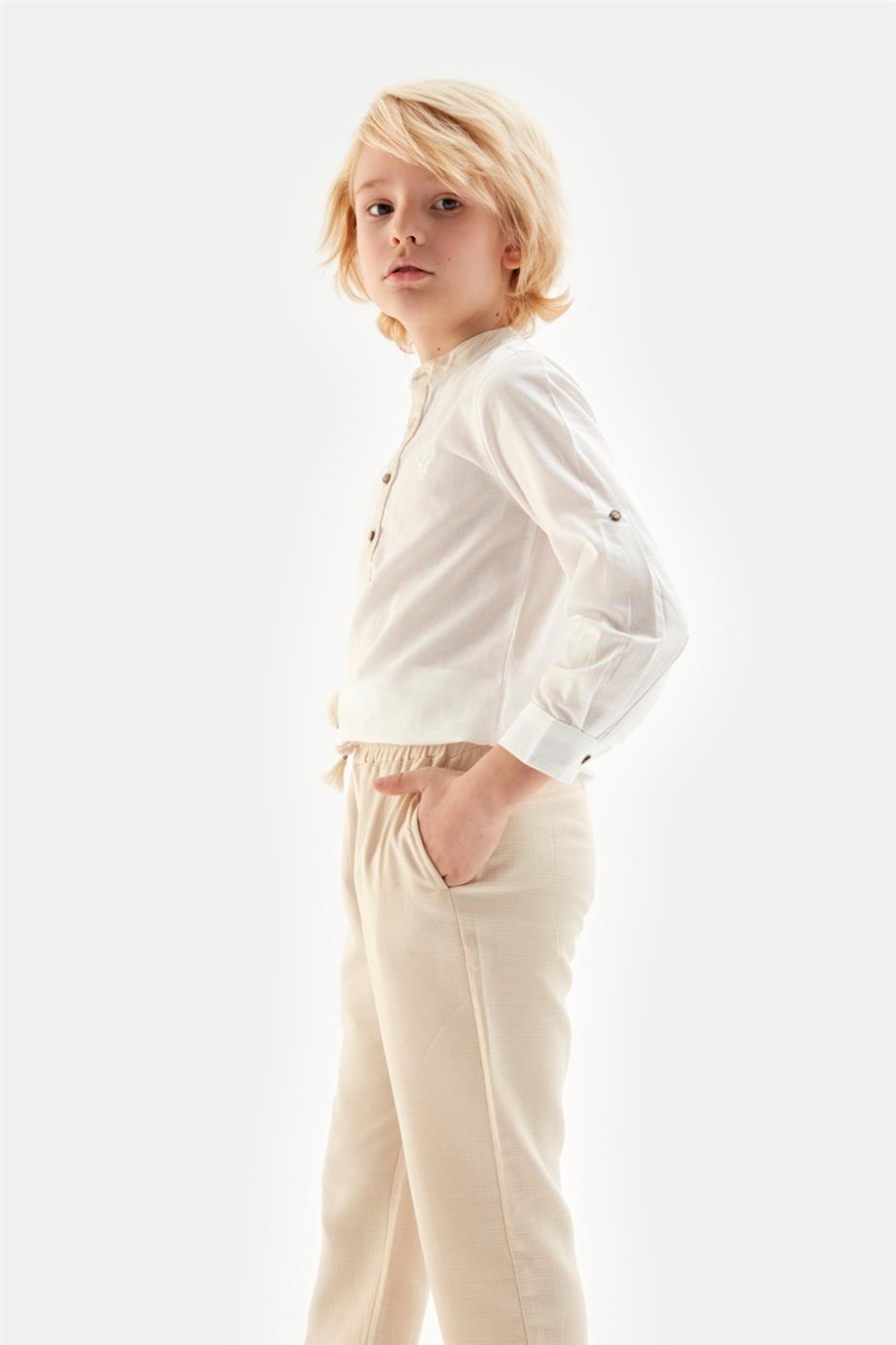 Boy Beige Trousers - BgStore