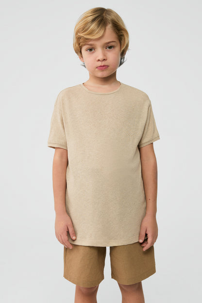 Boy Beige Tshirt