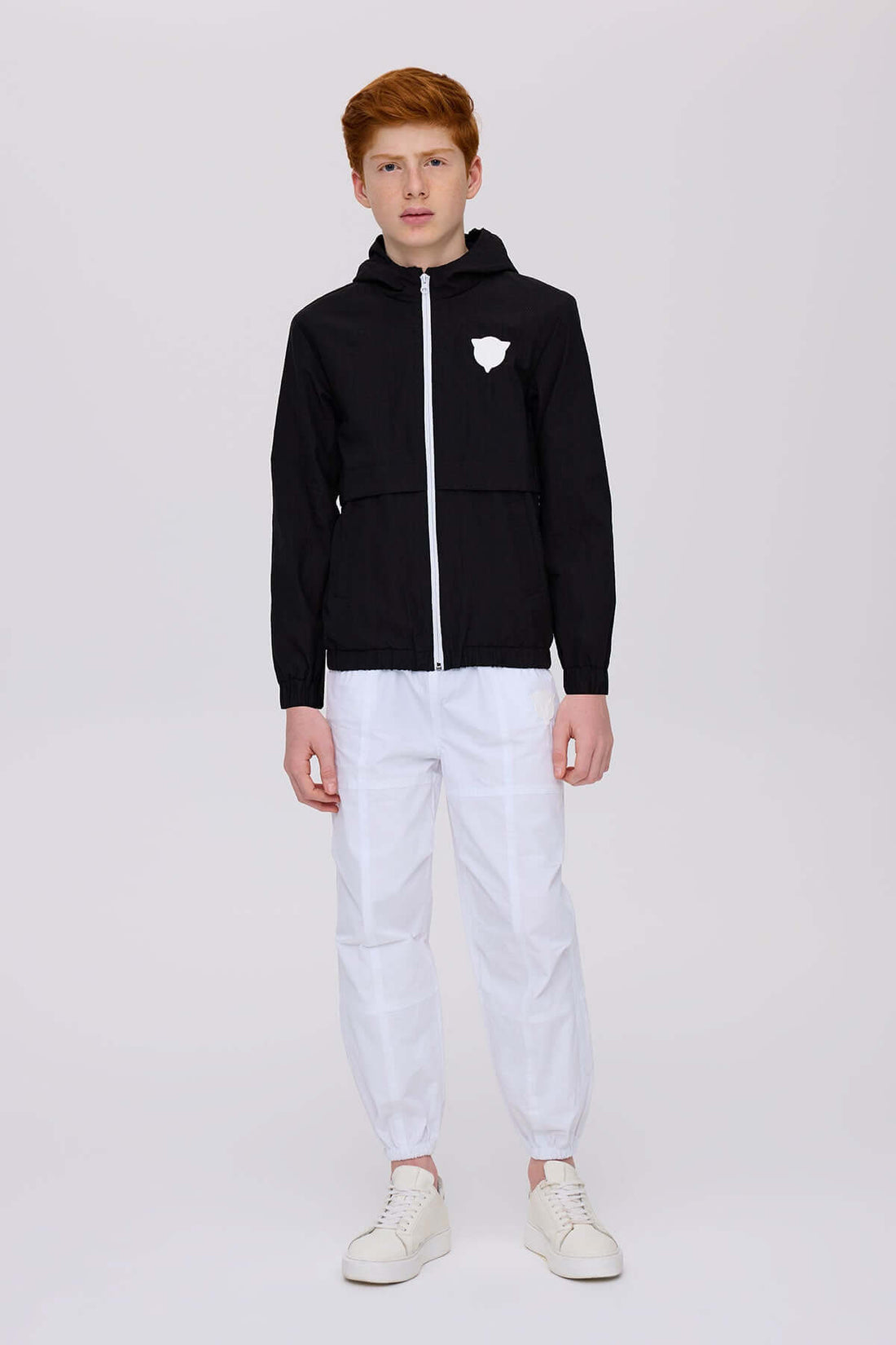 Boy Black Raincoat