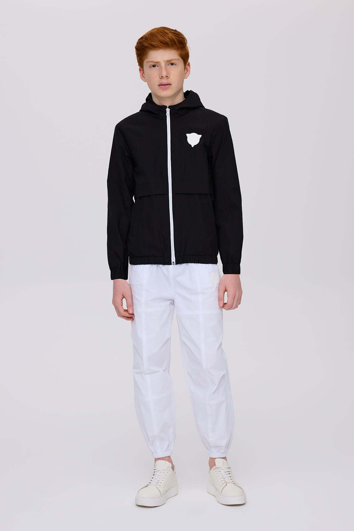 Boy Black Raincoat