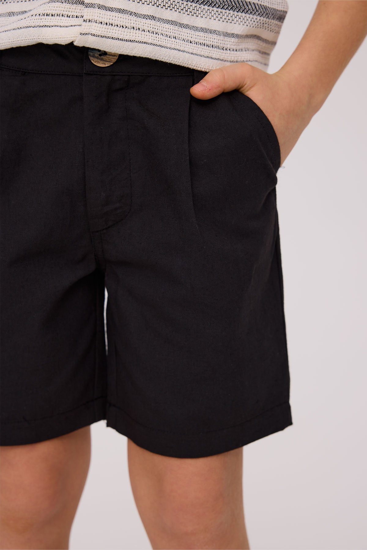 Boy Black Shorts