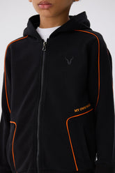 Boy Black Tracksuit Top - BgStore
