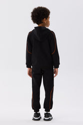 Boy Black Tracksuit Top - BgStore