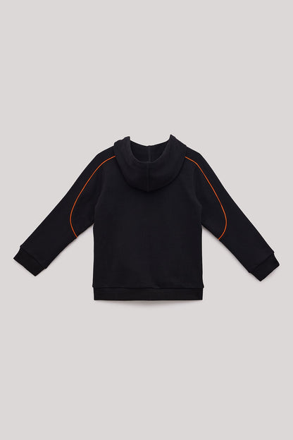 Boy Black Tracksuit Top - BgStore
