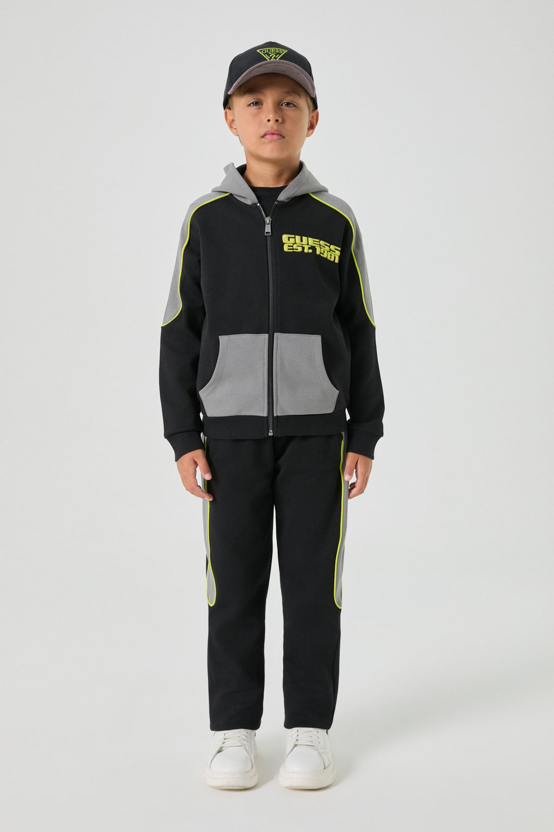 Boy Black Tracksuit Top