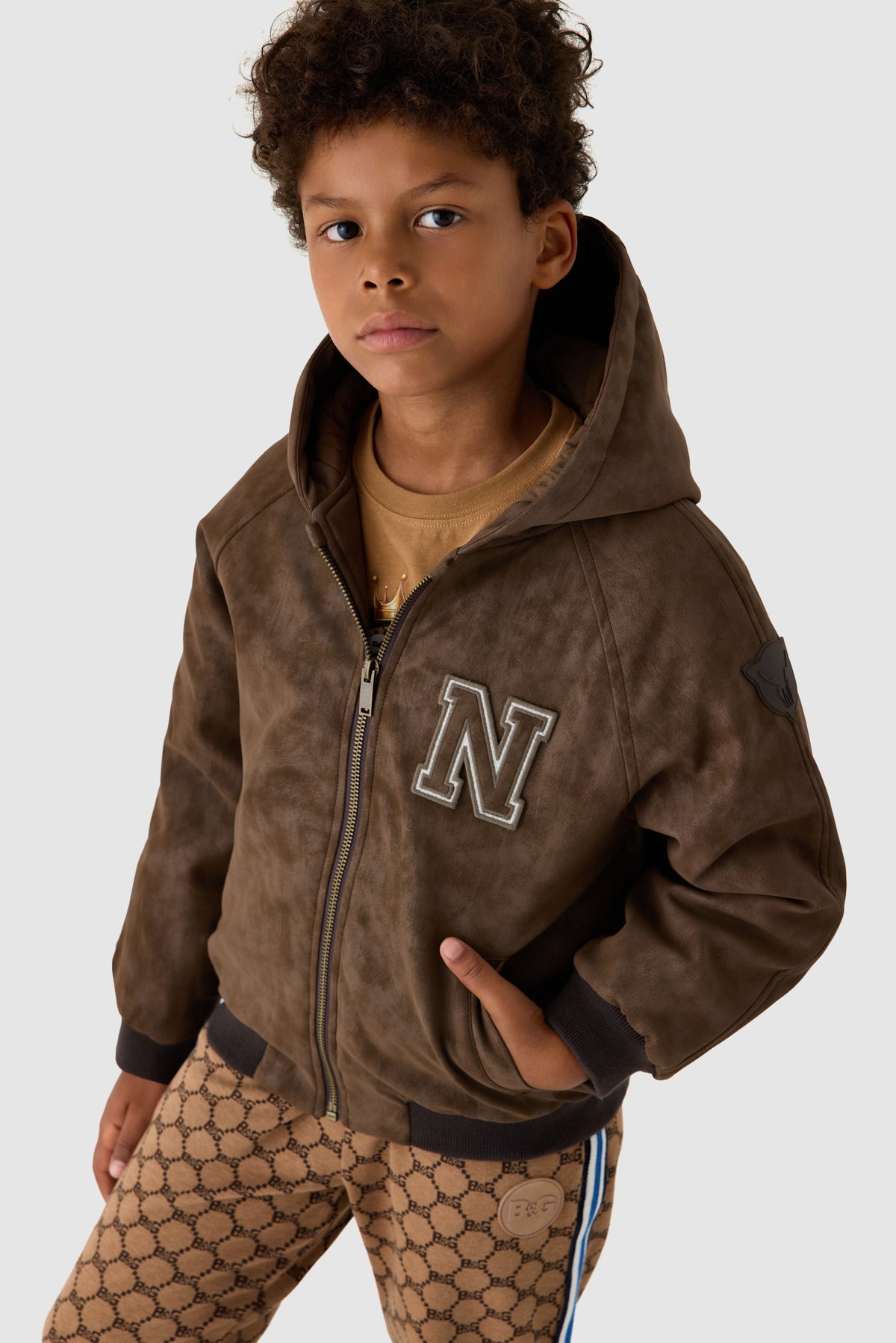 Boy Brown Coat