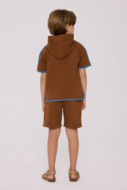Boy Brown Tracksuit Top