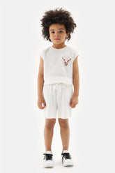 Boy Ecru Shorts - BgStore
