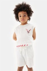Boy Ecru Shorts - BgStore