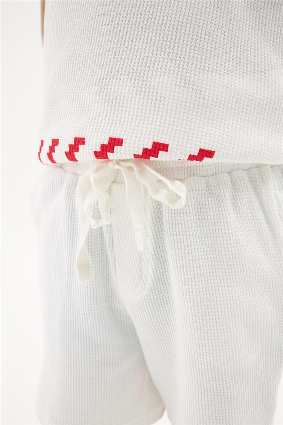 Boy Ecru Shorts - BgStore