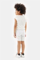Boy Ecru Shorts - BgStore