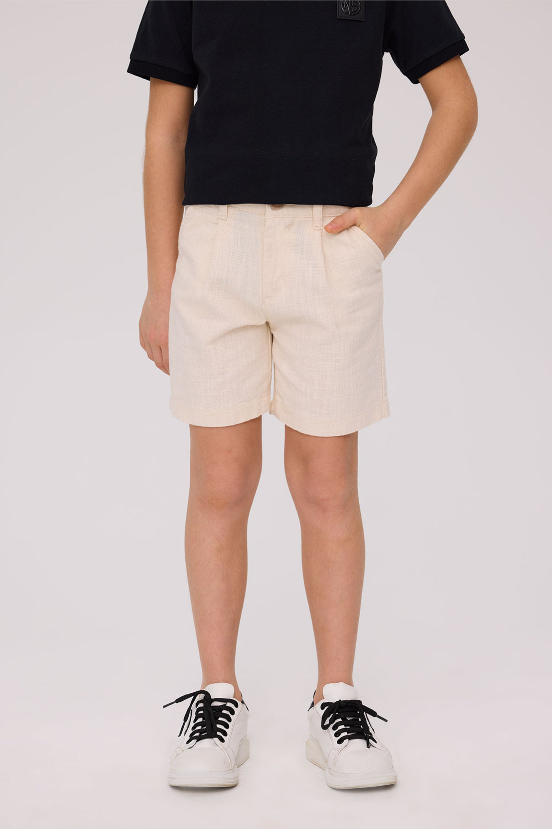 Boy Ecru Shorts