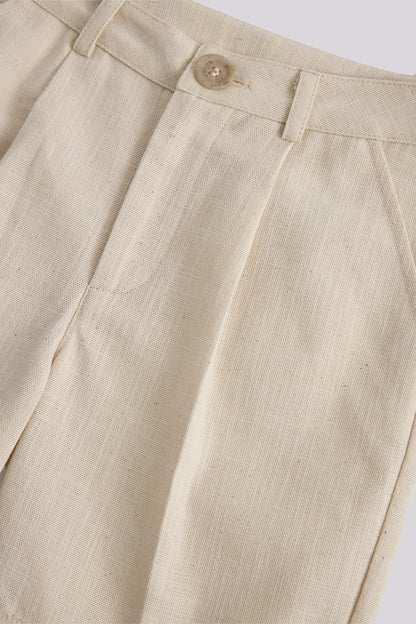 Boy Ecru Shorts
