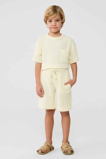 Boy Ecru Shorts