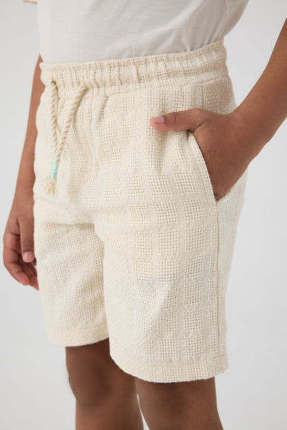 Boy Ecru Shorts