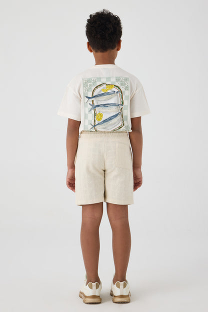 Boy Ecru Shorts