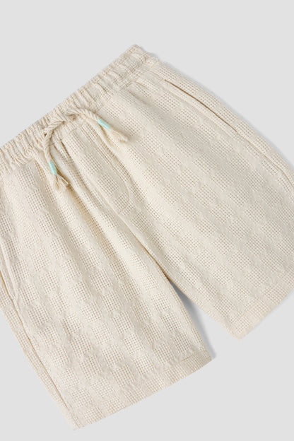 Boy Ecru Shorts